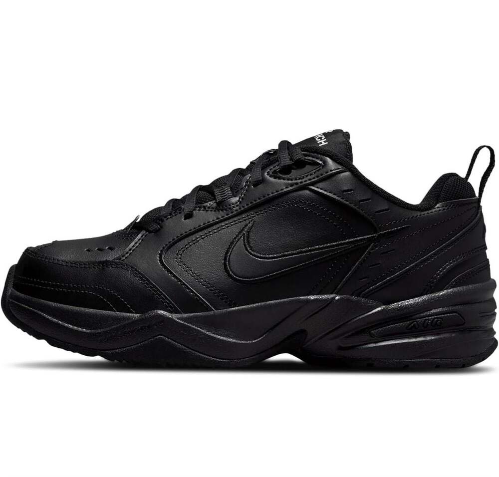 Nike Air Monarch IV Black Sneakers Mens  Size 9 Wide 4E